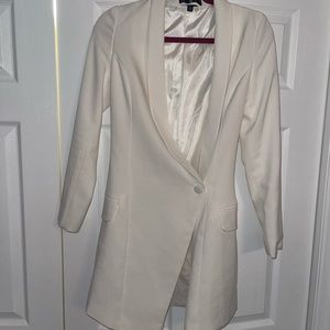 Misguided white vest dress